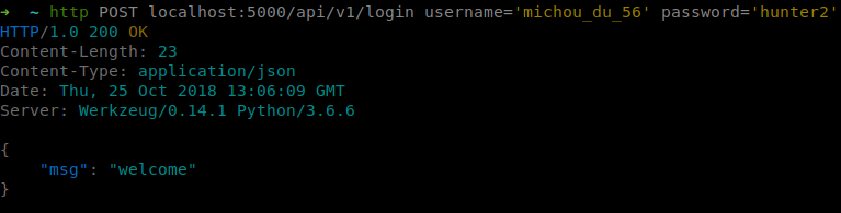 v4 httpie login example
