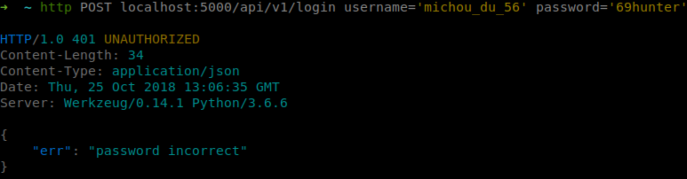 v4 httpie login error