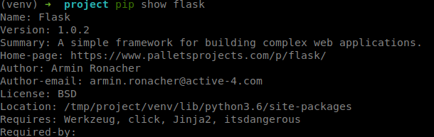 venv flask example